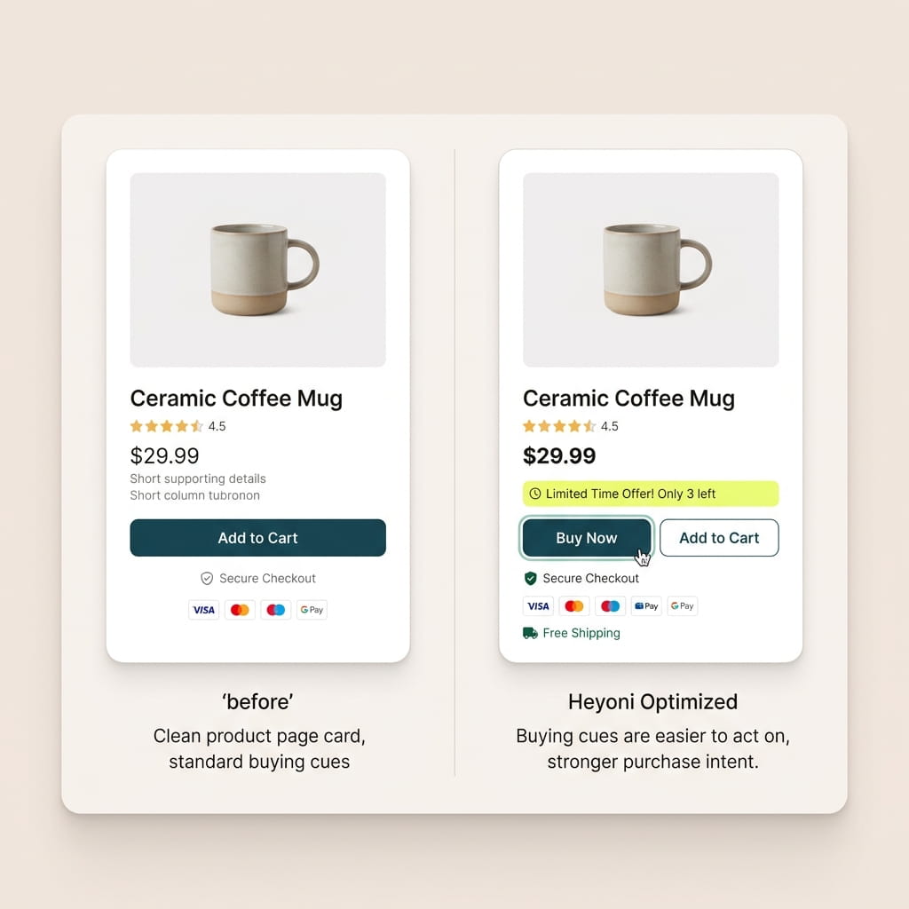 Make buying cues easier to act on